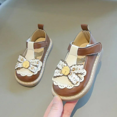 Kožne cipele za djevojčice Jesen u Lolita stilu Svestrane dječje cipele Mary Jane Modne dječje jednostruke cipele za princezu s naboranim rubovima