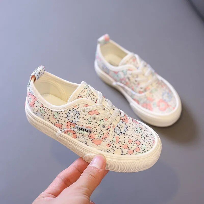 Dječja obuća Platnena obuća za dječake i djevojčice 2023. Novo proljeće 2023. Cvjetni Raznovrsna plitka ležerna moda Lijepa i slatka Razigrana uniseks
