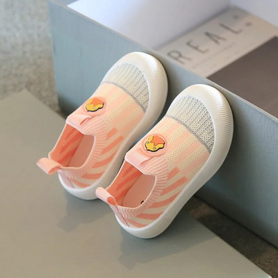 Bērnu ikdienas apavi zēniem meitenēm rudens pavasara modes sieta elpojoši bērnu apavi ar mīkstu apakšu, neslīdoši bērnu apavi