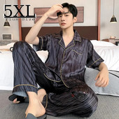 Kompleti muških pidžama proljeće ljeto Svilene pidžame za spavanje za muškarce Kućna odjeća veće veličine Pidžame Odijelo Kućna odjeća Salonske odjeće Kućna odijela
