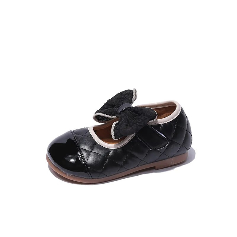 Proljeće Jesen Djevojčice Mary Janes Plitke dječje kožne cipele Modne svestrane crne bež neklizajuće dječje ravne cipele s kravljim mišićnim potplatom