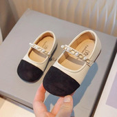 Dječje kožne cipele Elegantne cipele za bebe Modne patchwork dječje jednostruke cipele Causal Prozračne ravne cipele Cipele za djevojčice Princess