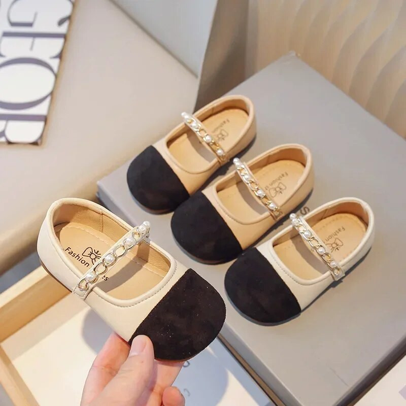 Dječje kožne cipele Elegantne cipele za bebe Modne patchwork dječje jednostruke cipele Causal Prozračne ravne cipele Cipele za djevojčice Princess