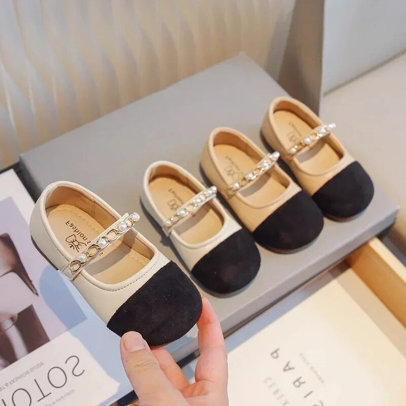 Dječje kožne cipele Elegantne cipele za bebe Modne patchwork dječje jednostruke cipele Causal Prozračne ravne cipele Cipele za djevojčice Princess