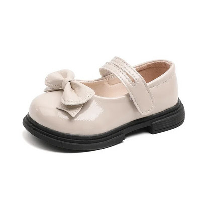 Jesen 2023. Djevojačke kožne cipele Mary Jane Fashion Sjajna mašna Dječje cipele za princeze za scenski nastup Dječje plesne pojedinačne cipele