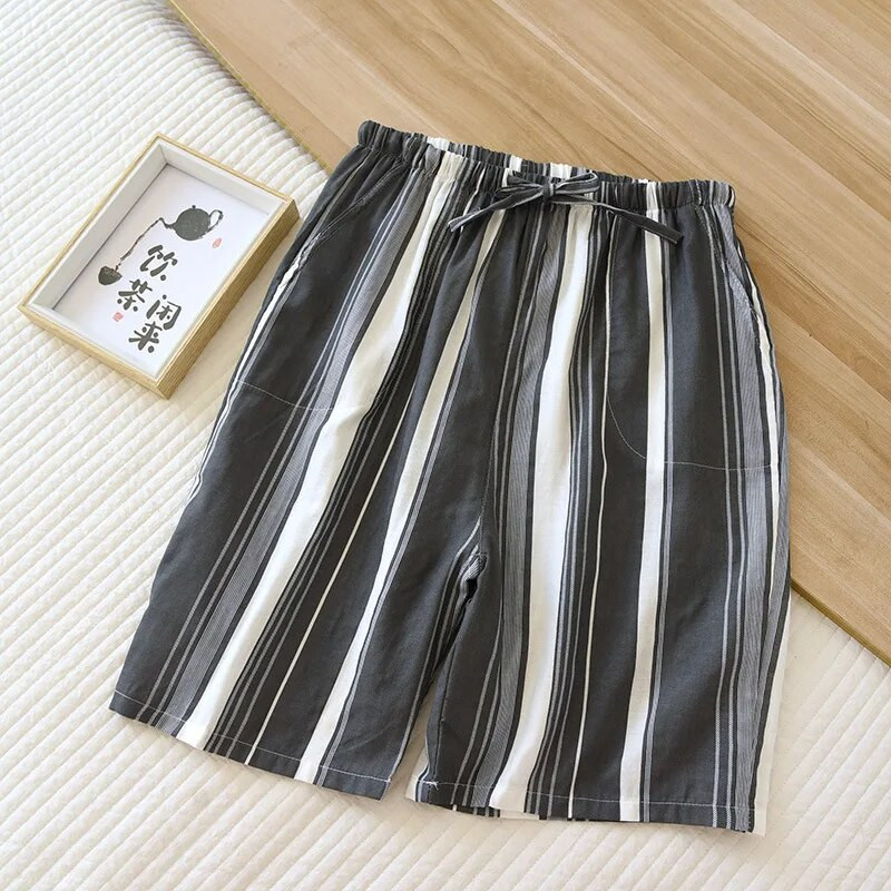 Modne karirane kratke hlače donje hlače za spavanje muške hlače za spavanje meke kućne kratke hlače od 100% pamuka muške ležerne pidžame hlače muške Vruće rasprodaje