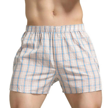 SEOBEAN Мъжки долнища на пижами Боксери Дълго секси бельо Боксерки Свободни шорти Домашно долнище за сън