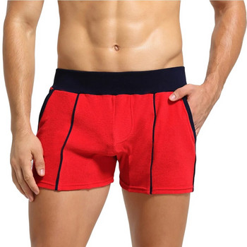 SEOBEAN Мъжки пижами Shorts Home&Sleep Boxer Shorts Soft Towel Fabric Секси пижами Bottos Shorts Fashion Lounge Sleepwear