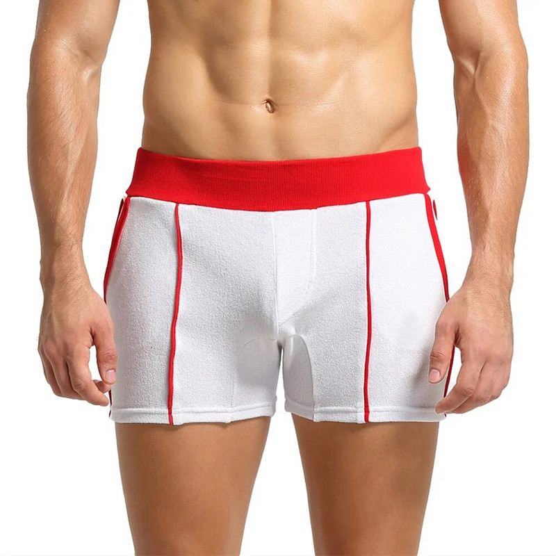 SEOBEAN Muške pidžame Kratke hlače Home&Sleep Bokserice Mekana tkanina za ručnike Seksi donji dio pidžame Kratke hlače Modna dnevna odjeća za spavanje