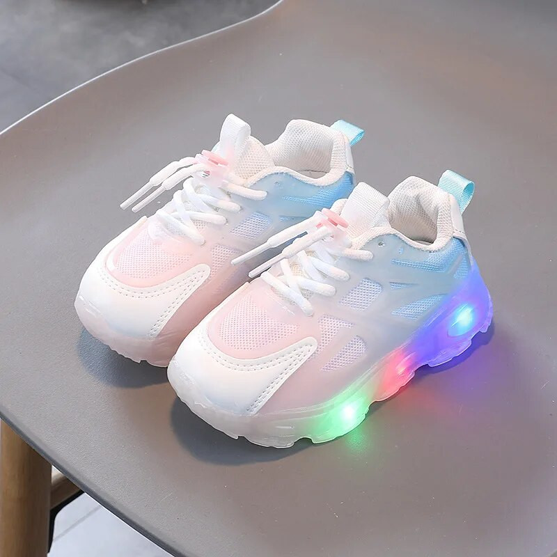 Zapatillas Kid LED Light szabadidős cipők 2023 nyár új platform teniszcipő sportcipő futócipő KidShoe fiú/lány cipő Sapato