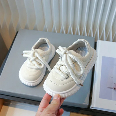 Nove jesenske ravne tenisice 2023. Cipele za dječake Cipele za hodanje s mekim dnom za djevojčice Cipele s platformom Cipele za slobodno vrijeme Dječje cipele od PU kože G10141