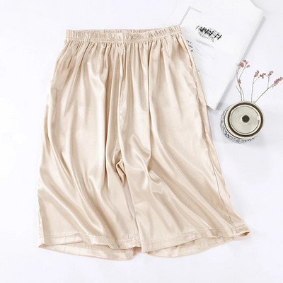 Vīriešu guļamveļa mājas zīda satīna pidžamas šorti Vasaras apģērbi elpojoši jauni vīriešu guļamveļa naktsveļa guļamveļa