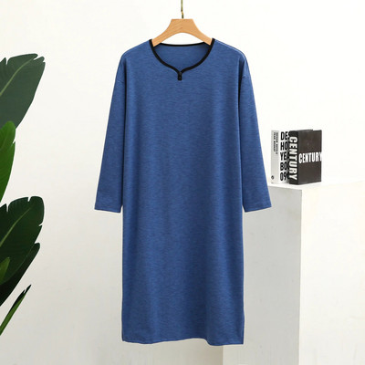 Őszi és téli színes vastagított gombos gallér hosszú ujjú molett egyrészes pizsama otthoni szabadidő fürdőköpeny hálóing