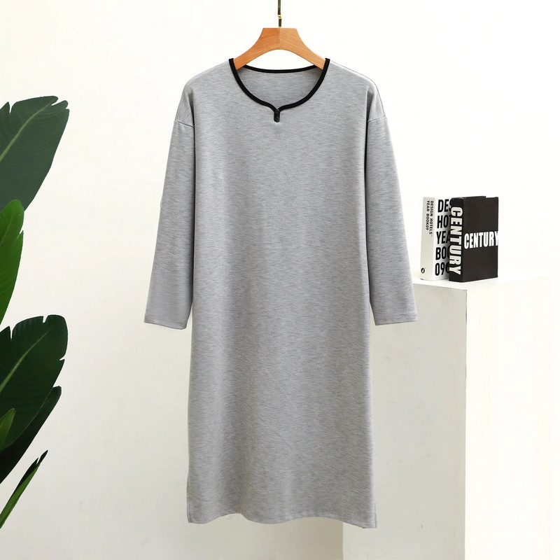 Őszi és téli színes vastagított gombos gallér hosszú ujjú molett egyrészes pizsama otthoni szabadidő fürdőköpeny hálóing