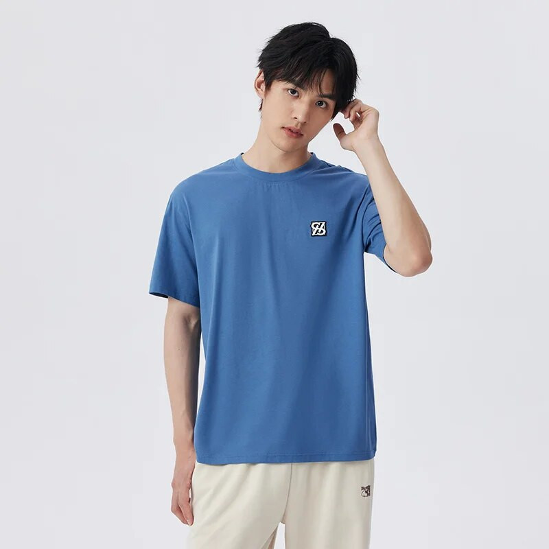 Semir T krekls ar īsām piedurknēm vīriešu pavasara ērts kokvilnas T krekls ikdienas pamata modes mājas pidžamas