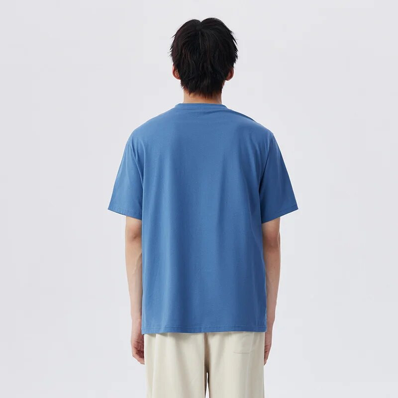 Semir T krekls ar īsām piedurknēm vīriešu pavasara ērts kokvilnas T krekls ikdienas pamata modes mājas pidžamas