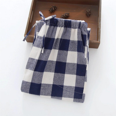 Pidžama hlače Muške flanelske pamučne jesenske i zimske četkane karirane duge hlače Topla kućna odjeća Hlače Muška spavaća odjeća Pidžama Homme