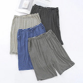 Ljetne muške pidžame Prevelike široke kućne kratke hlače s pet točaka, ležerne, tanke, modalne pruge, prozračne kućne hlače