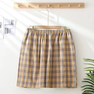 100 KG nove ljetne muške kratke hlače od 100% pamučne tkanine, tanke, prozračne, veće veličine, jednostavne rešetkaste kućne hlače, pidžame, hlače za spavanje