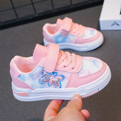 Dječje tenisice Butterfly Sweet Girls Sneakers Hook & Loop Spring Simple 2023 Dječje cipele Princess Ležerne sportske cipele Korean