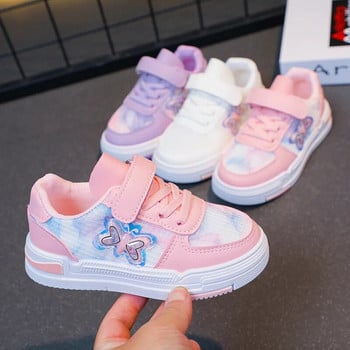 Παιδικά αθλητικά παπούτσια Butterfly Sweet girls Sneakers Hook & Loop Spring Simple 2023 Παιδικά παπούτσια Princess Casual αθλητικά παπούτσια Κορεάτικα