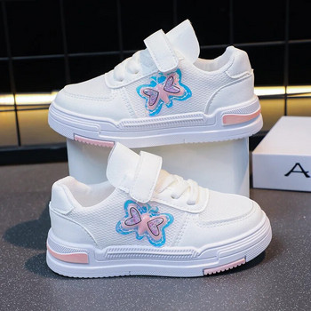 Παιδικά αθλητικά παπούτσια Butterfly Sweet girls Sneakers Hook & Loop Spring Simple 2023 Παιδικά παπούτσια Princess Casual αθλητικά παπούτσια Κορεάτικα