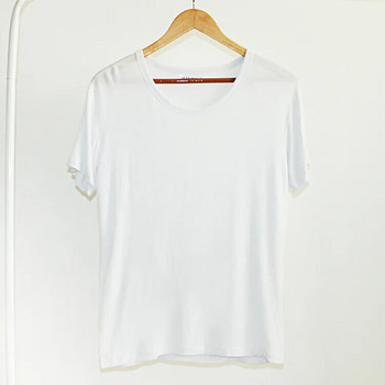 Ανδρικό μπλουζάκι Πυζά για Καλοκαίρι Modal κοντό μανίκι πουλόβερ με στρογγυλή λαιμόκοψη Εσώρουχα Φαρδιά μονόχρωμα Φούτερ Ανδρικά μπλουζάκια ύπνου