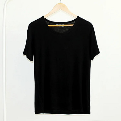 Muška majica za spavanje za ljeto Modal Pulover kratkih rukava s okruglim izrezom Donje rublje Široka jednobojna majica s kratkim rukavima Muške majice za spavanje