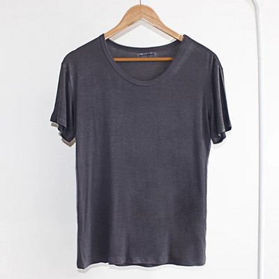 Muška majica za spavanje za ljeto Modal Pulover kratkih rukava s okruglim izrezom Donje rublje Široka jednobojna majica s kratkim rukavima Muške majice za spavanje