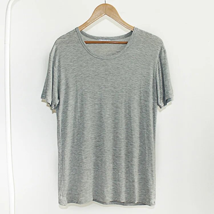 Muška majica za spavanje za ljeto Modal Pulover kratkih rukava s okruglim izrezom Donje rublje Široka jednobojna majica s kratkim rukavima Muške majice za spavanje