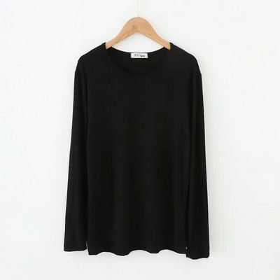 Vīriešu guļamveļa augšdaļa ar garām piedurknēm rudens mājas apģērbi viengabala modāla kokvilna, plānas pieguļošas apakšas pieguļošas mājas pidžamas