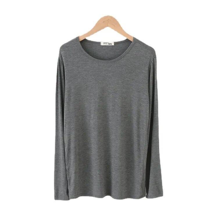 Vīriešu guļamveļa augšdaļa ar garām piedurknēm rudens mājas apģērbi viengabala modāla kokvilna, plānas pieguļošas apakšas pieguļošas mājas pidžamas