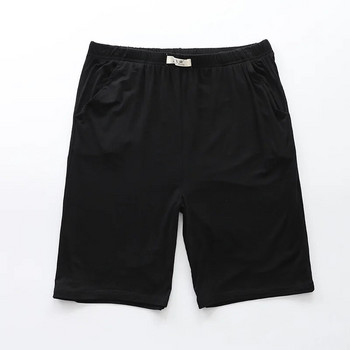 Fdfklak Summer Short Sleep Bottoms Ανδρικά Soft Modal Σορτ Σορτς για Άνδρες Μαύρες/Γκρι Πυτζάμες Παντελόνι Fashion Plus Size L-4XL