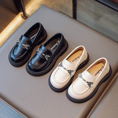 Bērnu modes meiteņu kurpes, melnas, pieskaņotas tauriņš, saldās princeses ballītes kāzu apavi 2023. gada jauni matēti PU ādas apavi bērniem