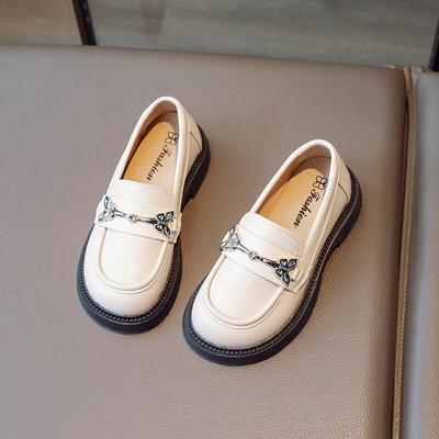 Bērnu modes meiteņu kurpes, melnas, pieskaņotas tauriņš, saldās princeses ballītes kāzu apavi 2023. gada jauni matēti PU ādas apavi bērniem