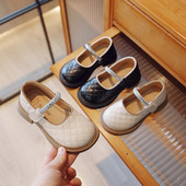 Kožne cipele za djevojčice, modne remenčiće, dječje školske cipele za princeze, crne, debele potplate, dječje Mary Janes, svestrane