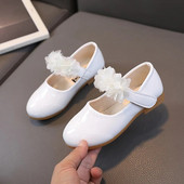 Kožne cipele za djevojčice Proljeće Jesen Dječje Cipele za princeze u obliku cvijeća Slatke elegantne dječje cipele Mary Jane s mekanim potplatom Modne vjenčane cipele