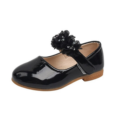 Kožne cipele za djevojčice Proljeće Jesen Dječje Cipele za princeze u obliku cvijeća Slatke elegantne dječje cipele Mary Jane s mekanim potplatom Modne vjenčane cipele