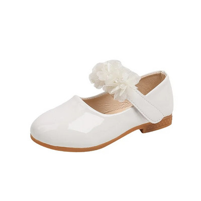 Kožne cipele za djevojčice Proljeće Jesen Dječje Cipele za princeze u obliku cvijeća Slatke elegantne dječje cipele Mary Jane s mekanim potplatom Modne vjenčane cipele
