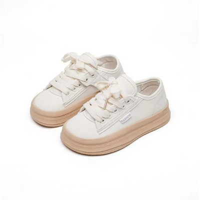 Vaikiški odiniai laisvalaikio batai Madingi berniukų mergaičių sportbačiai vienspalviai vaikiški sportiniai batai