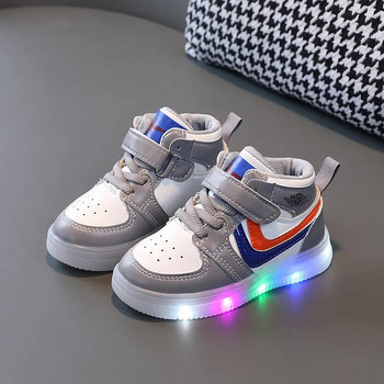 Light Up Casual High Top Board Παπούτσια Βρεφικά παπούτσια για κορίτσια Παιδικά Αθλητικά Παπούτσια Παιδικά Παπούτσια Παιδικά Παιδικά Αθλητικά Παπούτσια Παπούτσια για αγόρι