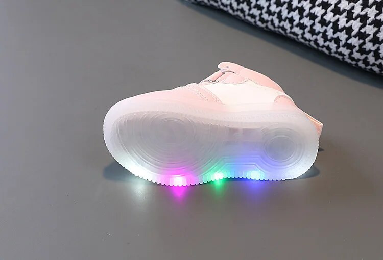 Svetelná ležérna vysoká obuv na platforme pre bábätká pre dievčatá, detské tenisky, batoľacie topánky, detské tenisky pre chlapcov a chlapcov.