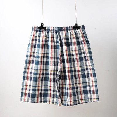 Muško donje rublje Boksačice Ležerne pamučne donjice za spavanje Karirane široke kućne odjeće Muške hlače sa strelicama Prozračne muške kratke hlače za spavanje