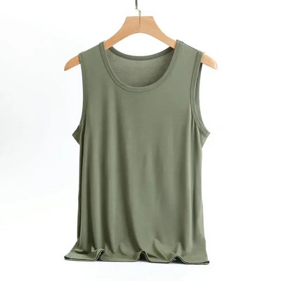 Vīriešu brīvas vestes stila guļamveļas apģērbi vasarai, modālas kokvilnas plānas mājas apģērbi, ikdienas apģērbi bez piedurknēm, vīriešu pamatmētelis