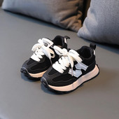 Proljeće Jesen Dječje tenisice Dječja dječja sportska obuća Patchwork PU tenisice za trčanje za malu djecu Dječaci Djevojčice Neklizajuće petlje na kuku