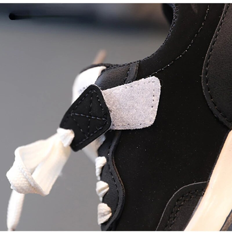 Proljeće Jesen Dječje tenisice Dječja dječja sportska obuća Patchwork PU tenisice za trčanje za malu djecu Dječaci Djevojčice Neklizajuće petlje na kuku