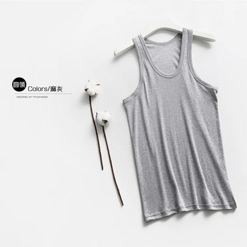 Ανδρικά φανελάκια μόδας 2023 Μονόχρωμα αμάνικα μπλουζάκια με λαιμόκοψη σε O-λαιμόκοψη Casual γιλέκα για διακοπές Pinstripe Ανδρικά ρούχα Γιλέκα Streetwear L-3XL
