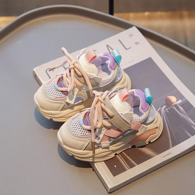 COZULMA Ljetne dječje šuplje tenisice Prozračna sportska obuća za djevojčice Sandale za dječake Mrežaste zračne izreze Tenisice za trčanje Dječje tenisice