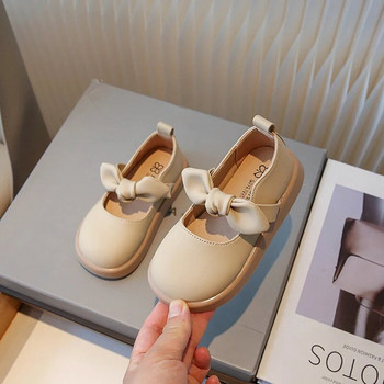 Παιδικά παπούτσια Mary Jane Νέα 2023 Φθινόπωρο κορίτσι Princess Flats Μόδα Κορεατικού στυλ Κομψά παιδικά παπούτσια με παχιά σόλα Παιδικά παπούτσια με φιόγκο