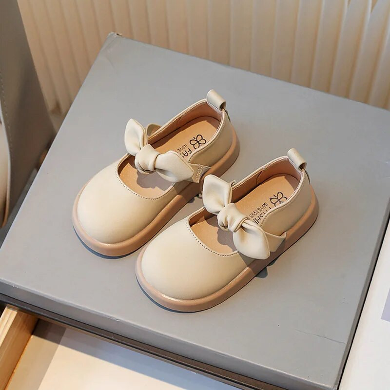 Vaikiški Mary Jane Batai Nauji 2023 m. rudens mergaičių princesės butai madingi korėjietiško stiliaus storapadžiai elegantiški kūdikių batai lankai vaikiški batai